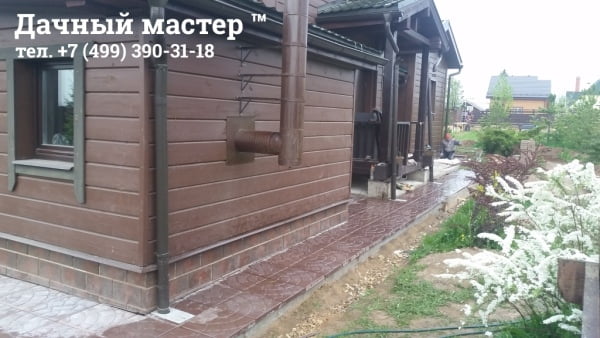 Укладка плитки на отмостку