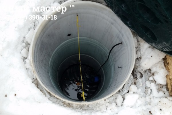 Автоматически наполняемая буферная емкость полная воды. Запас воды в данном случае 2 м3