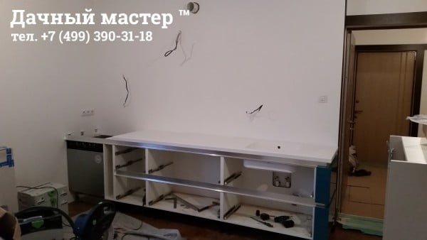 Монтаж кухонного гарнтитура