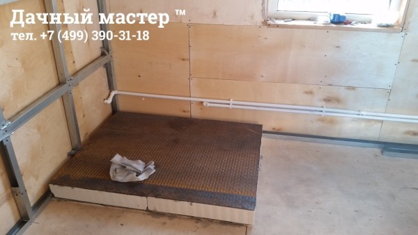 Подиум под котел отопления