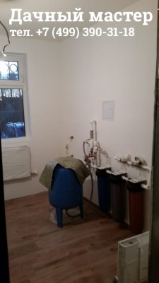 Установленный блок системы водоснабжения