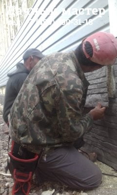 Монтаж цокольной панели