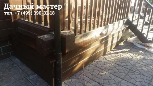 Переднее крыльцо после отделки