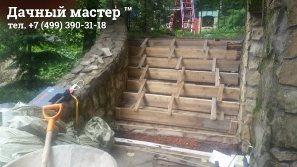 Строительство опалубки для подливки