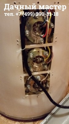 Снятие крышки блока тэнов бойлера Thermex IR 200V