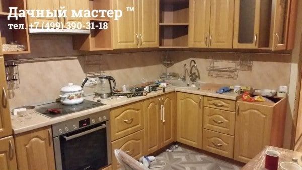 Монтаж кухонного рейлинга