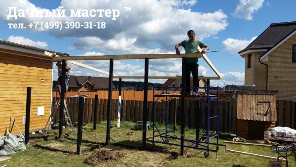 Монтаж стропильной системы