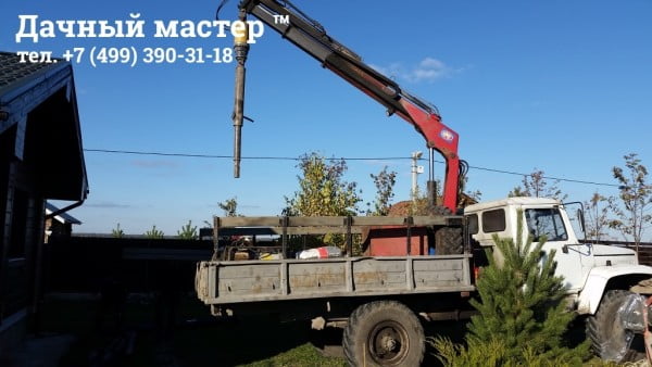 Обустройство свайного поля