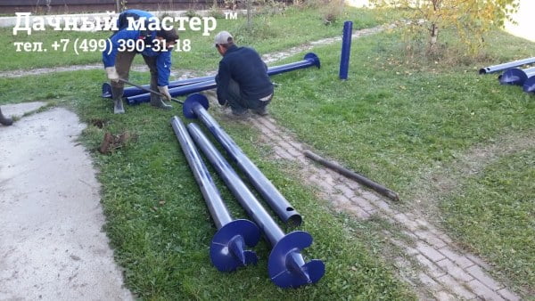Винтовые сваи диаметром 108 мм