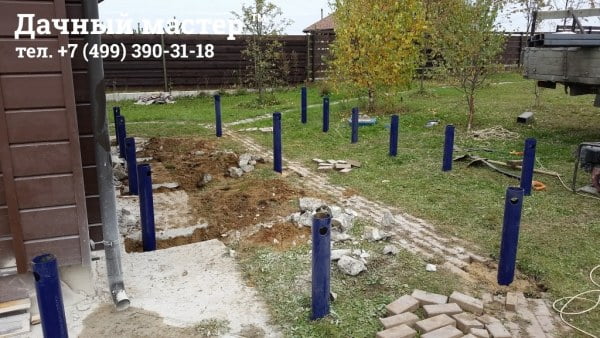 Готовое свайное поле