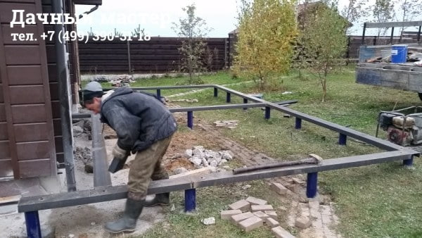 Обварка швеллера