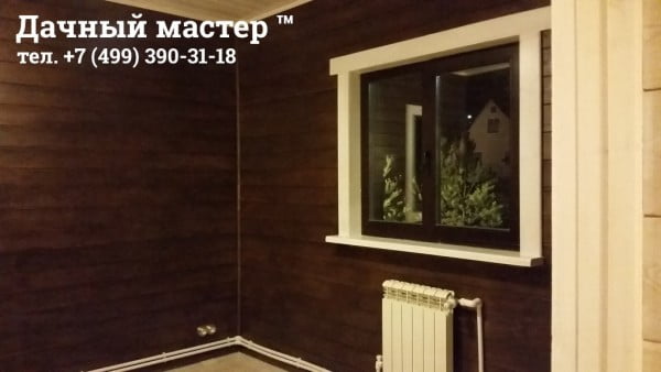 Обустройство окон в каркасной пристройке