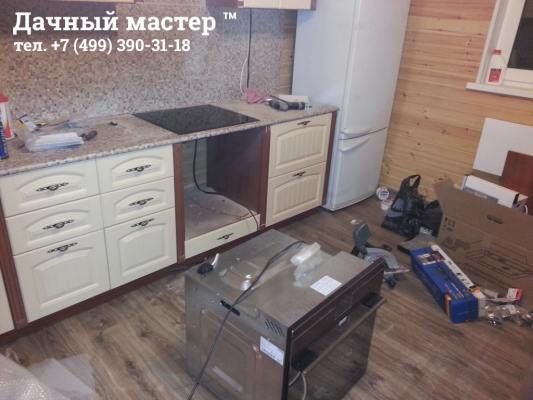 Установка варочной панели с духовкой