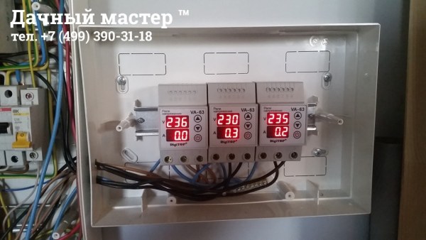 Реле напряжения VA-protector 63A