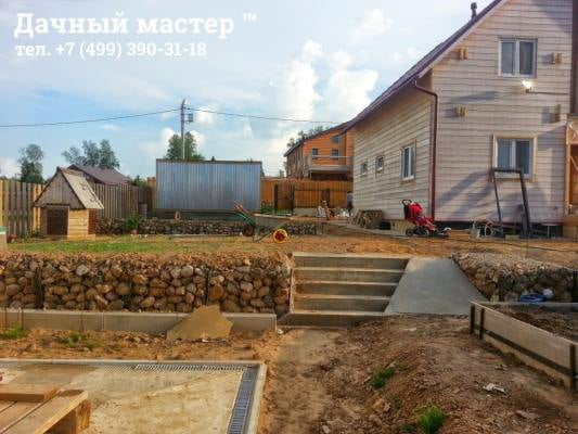 Готовый ландшафт после выравнивания