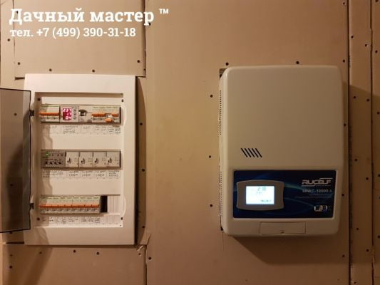 Электрощиток и стабилизатор