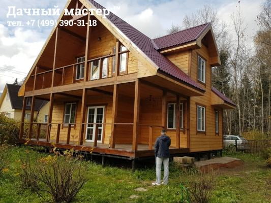 Дом до отделки веранды и лоджии