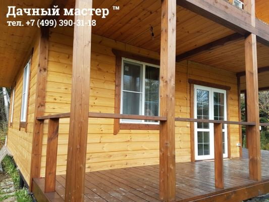 Дом до отделки веранды и лоджии