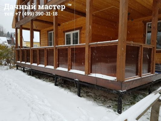 Смонтированные листы поликарбоната