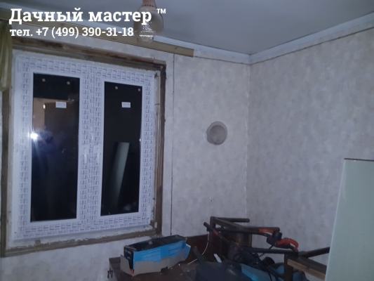 Комната дачного дома до отделки