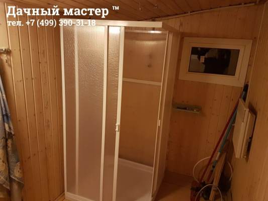 Монтаж душевого уголка в дачном доме