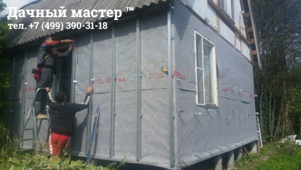 Монтаж металлокаркаса для отделки сайдингом
