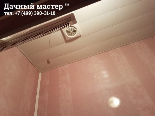 Отделка санузла дачного дома