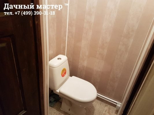 Отделка санузла дачного дома