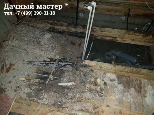 Демонтаж пола