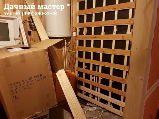 Обустройство разряженной обрешетки по стенам