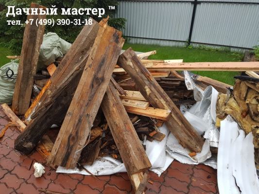Демонтированные лаги пола