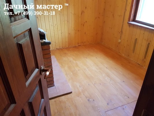 Отремонтированный пол в доме