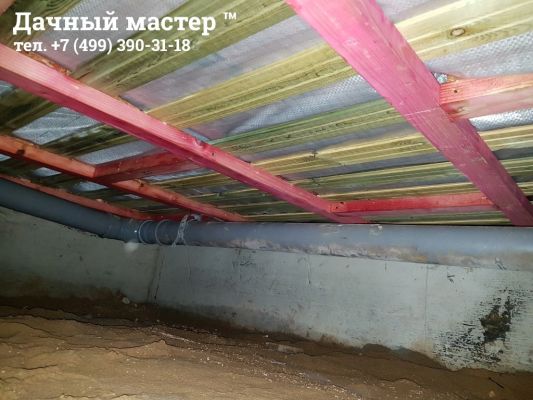Лаги пола и подшив после реконструкции