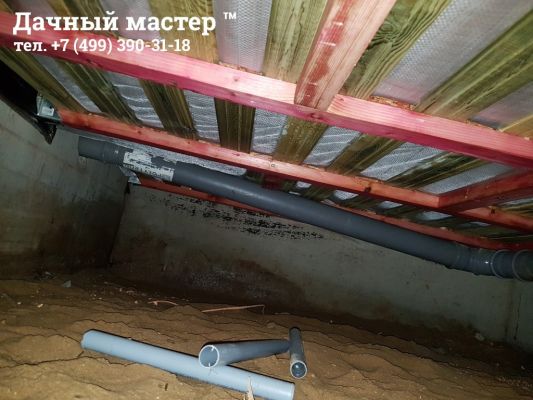 Лаги пола и подшив после реконструкции