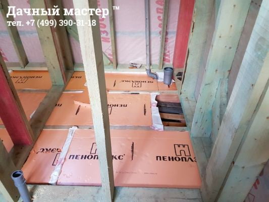 Утепление пола "Пеноплэкс"