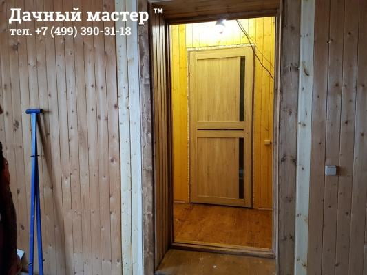 Обустройство дверного проема на входе в пристройку