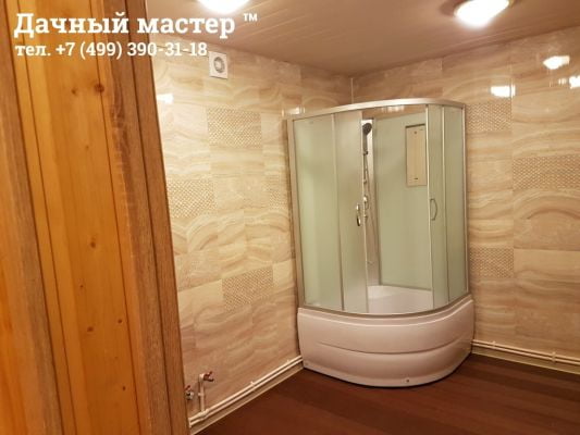 Смонтированная душевая кабина