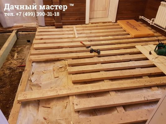 Демонтаж конструкций старого пола