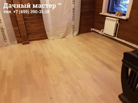 Уложенная паркетная доска