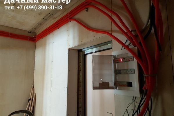 Монтаж электрораспределительного щита