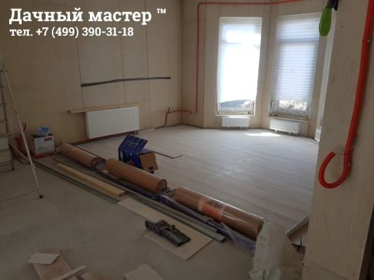 Укладка ламината на подложке
