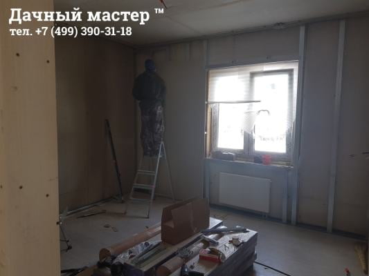 Монтаж гипсокартона на стены