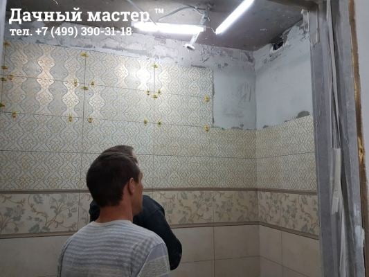 Укладка плитки в санузле