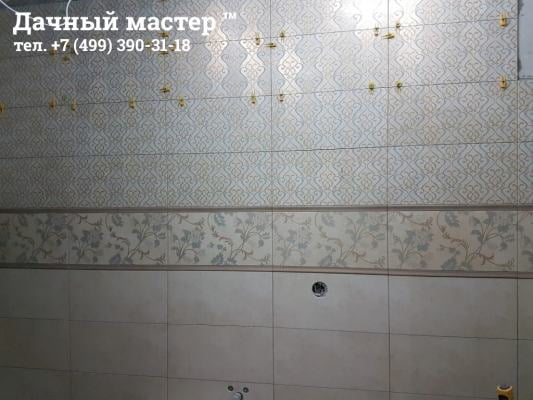 Укладка плитки в санузле