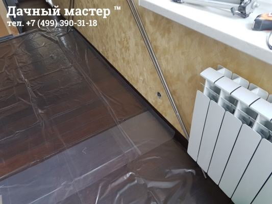 Укладка паркетной доски в большой комнате