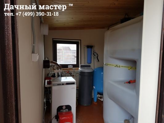 Общий вид котельной после отделки стен