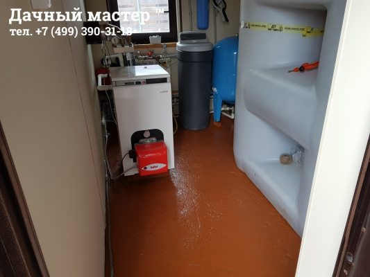 Общий вид котельной после отделки негорючими панелями