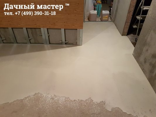 Обустройство наливного пола под укладку ламината