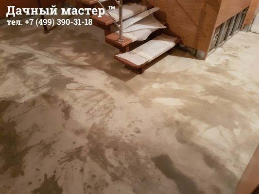 Наливной пол под укладку ламината