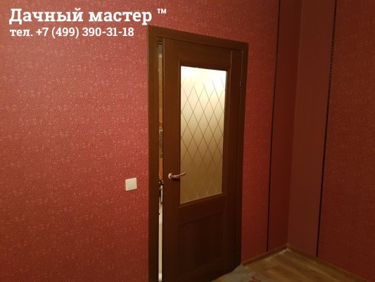 Смонтированная межкомнатная дверь